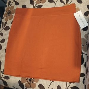 Orange Mini Skirt
